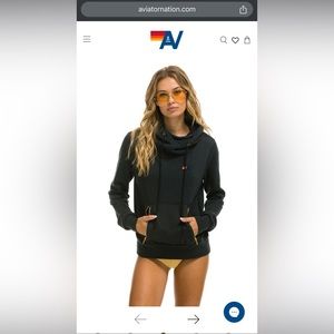 AVIATOR NATION - Ninja Pullover Hoodie - Charcoal - Medium